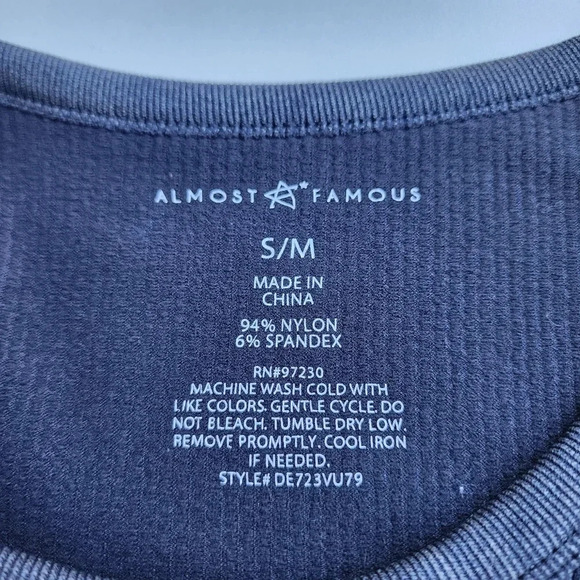 ALMOST FAMOUS Womens Gray Sleeveless Knee Length Sweater Dress S/M - Picture 8 of 12